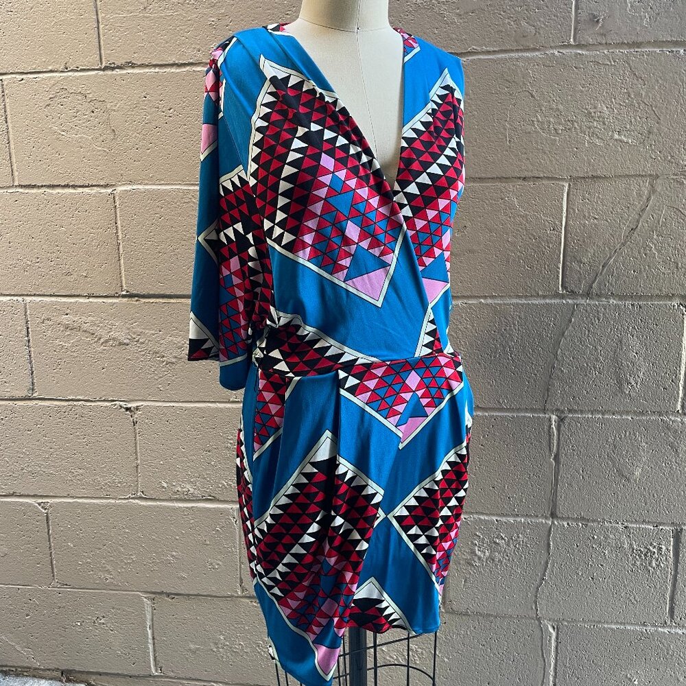 Mara Hoffman Geometric Knit Silk Dress